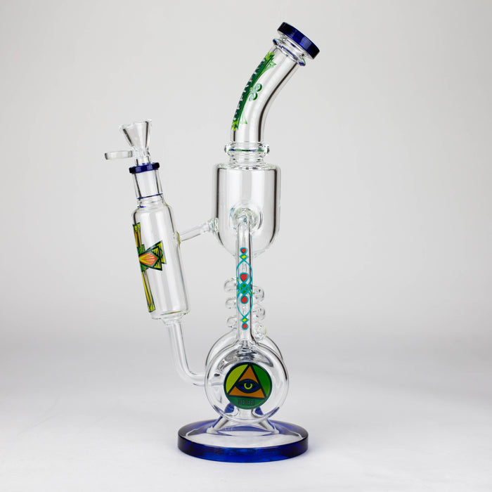 WENEED | 14" Spiral Recycler Glass bong Glass Bong WENEED®