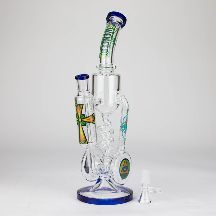 WENEED | 14" Spiral Recycler Glass bong Glass Bong WENEED®