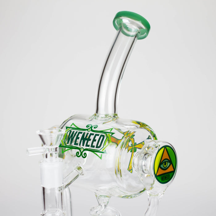 WENEED | 14" Pulse Helix Glass bong Glass Bong WENEED®