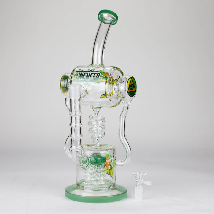 WENEED | 14" Pulse Helix Glass bong Glass Bong WENEED®
