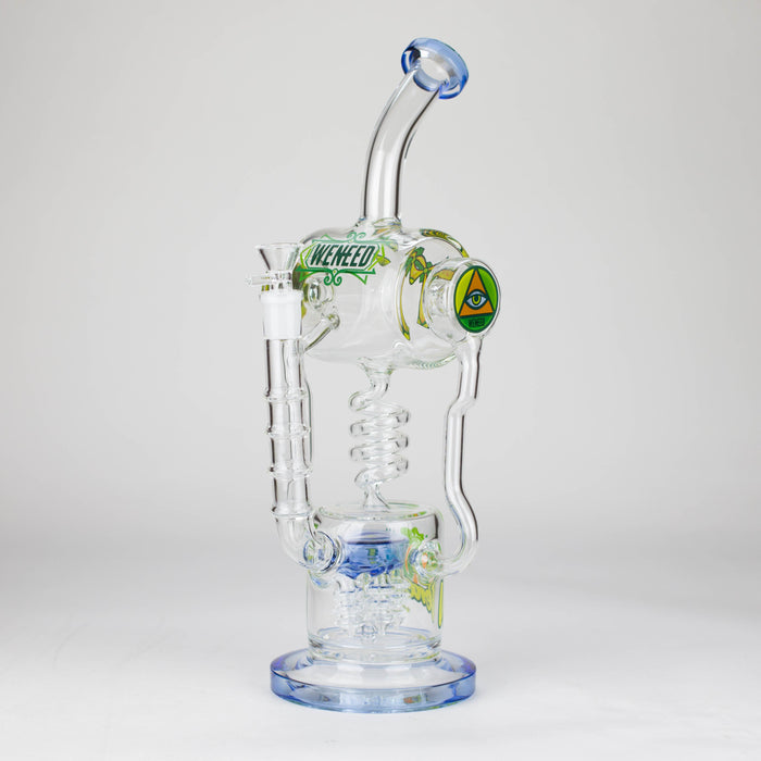 WENEED | 14" Pulse Helix Glass bong Glass Bong WENEED® Blue