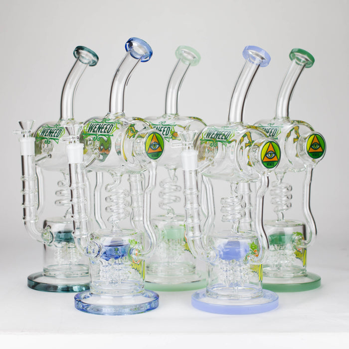 WENEED | 14" Pulse Helix Glass bong Glass Bong WENEED®