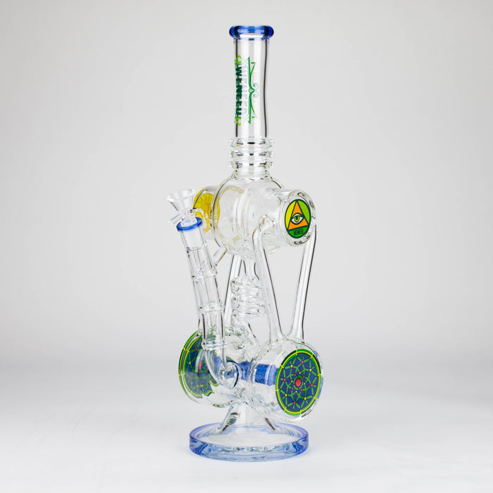 WENEED | 13" Galactic Vortex Glass Bong Glass Bong WENEED® T-blue