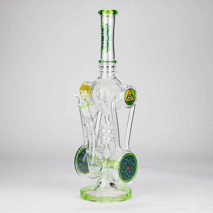 WENEED | 13" Galactic Vortex Glass Bong Glass Bong WENEED® T-green