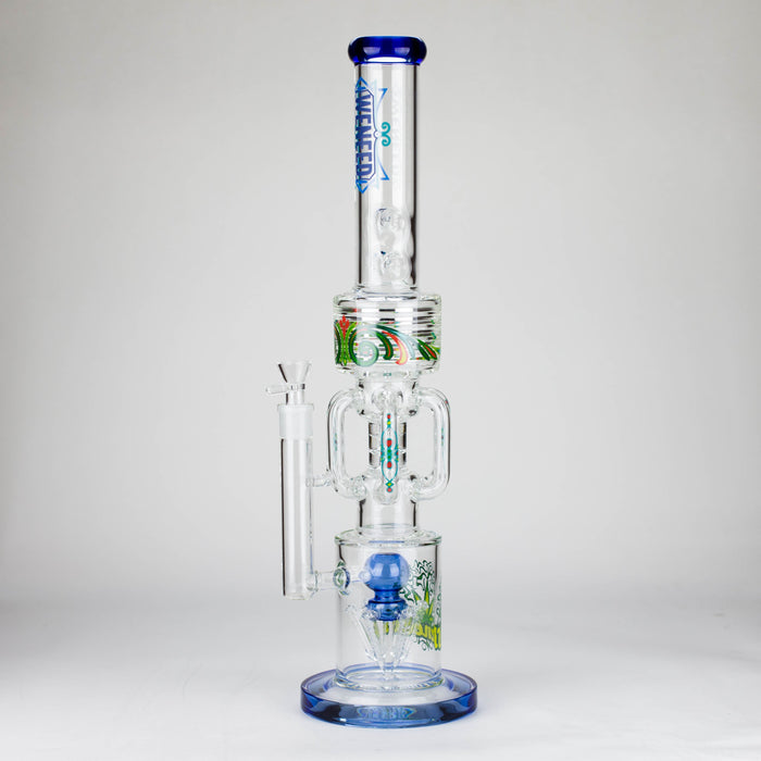 WENEED | 22" Gear Perc Glass bong Glass Bong WENEED® T-blue