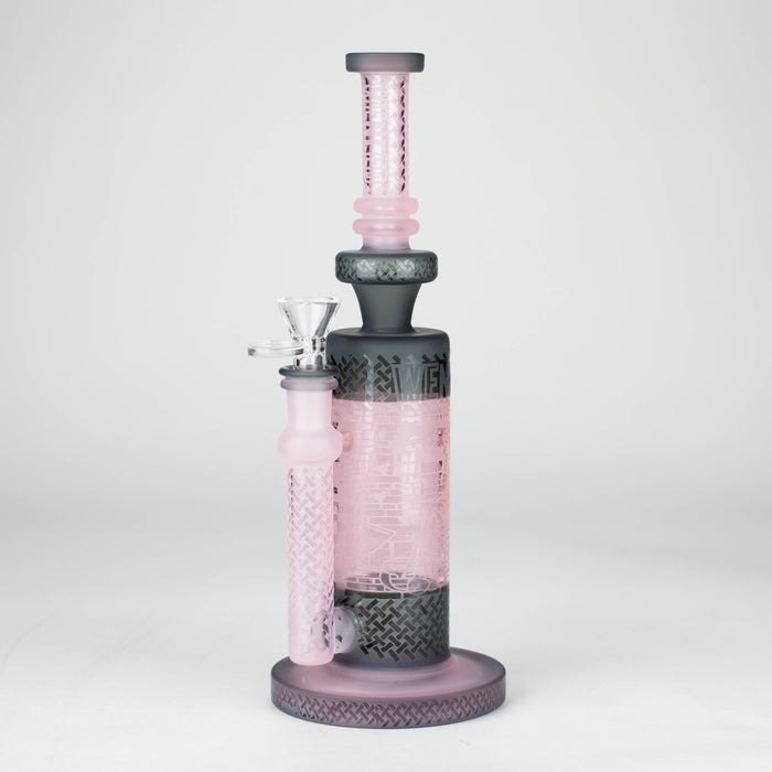 WENEED | 10.5" Lattice Tower Bong Glass Bong WENEED® Pink