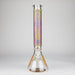16" 7mm Artistic Design Beaker Glass Bong Super Supplys Inc Design B
