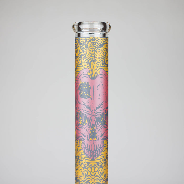 16" 7mm Artistic Design Beaker Glass Bong Super Supplys Inc