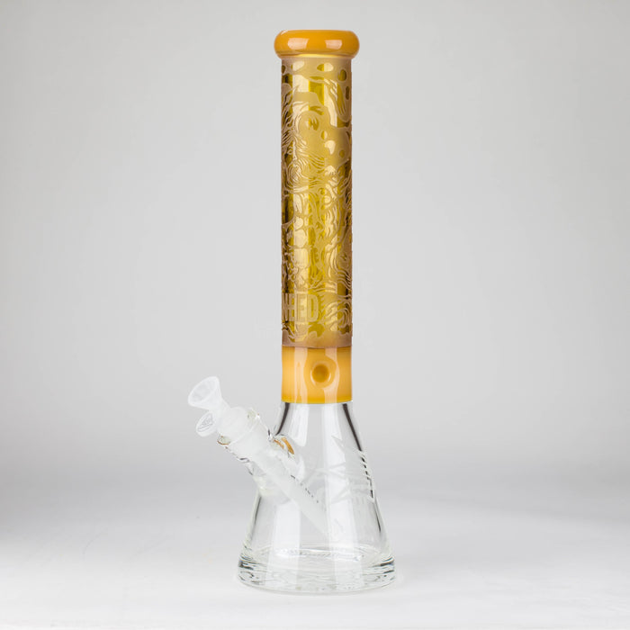 WENEED | 15" Trident Glass beaker Glass Bong WENEED® Yellow
