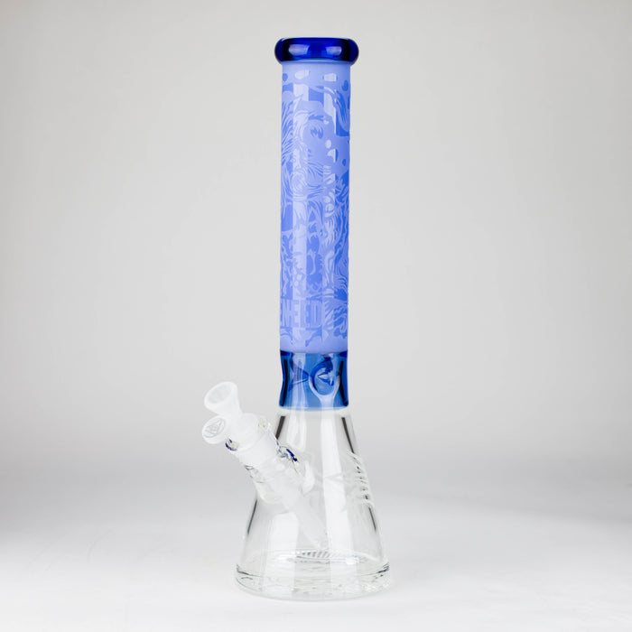 WENEED | 15" Trident Glass beaker Glass Bong WENEED® Blue