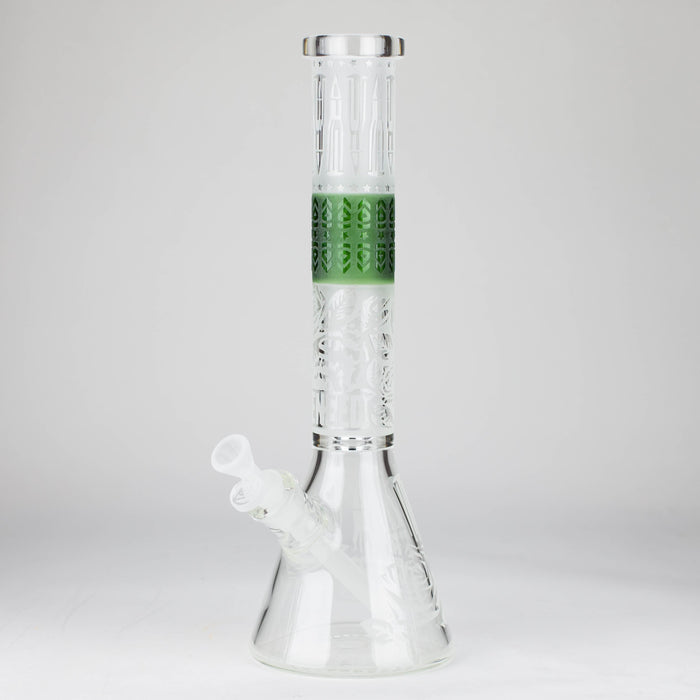 WENEED | 15" Eternal Rose Beaker Glass Bong WENEED® Green