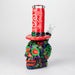 9" Wizard-Themed Sugar Skull Glow-in-the-Dark Glass Bong [SK14] Glass Bong BB Canada