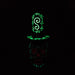 9" Wizard-Themed Sugar Skull Glow-in-the-Dark Glass Bong [SK14] Glass Bong BB Canada