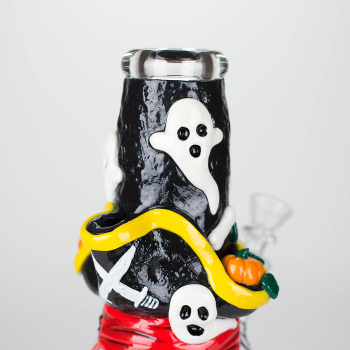 9" Pirate-Themed Sugar Skull Glass Bong [SK20] Glass Bong BB Canada