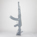 27" Electroplated AK-47 Design Glass Bong with Display Stand [GU001] Glass Bong BB Canada Gray