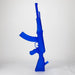 27" Painted AK-47 Design Glass Bong with Display Stand [GU005] Glass Bong BB Canada Blue