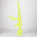 27" Painted AK-47 Design Glass Bong with Display Stand [GU005] Glass Bong BB Canada Green