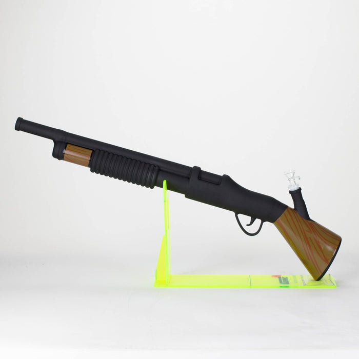 27" Painted Shotgun Design Glass Bong with Display Stand [GU006] Glass Bong BB Canada