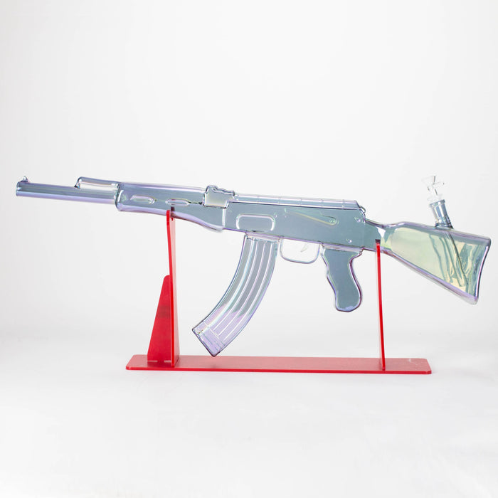 27" Electroplated AK-47 Design Glass Bong with Display Stand [GU001] Glass Bong BB Canada