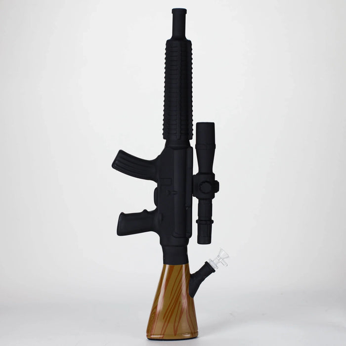 24" Rifle Smoke Glass Bong Glass Bong JJ Distribution