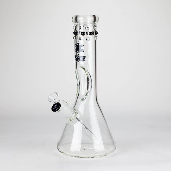 NG | 12 inch Elbow Ice Pinch Beaker [G1104] Glass Bong High-End Brands Glass Black