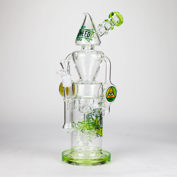 WENEED | 13.5" Halo Spire Glass Bong Glass Bong WENEED® Jade green