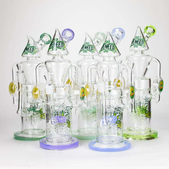 WENEED | 13.5" Halo Spire Glass Bong Glass Bong WENEED®