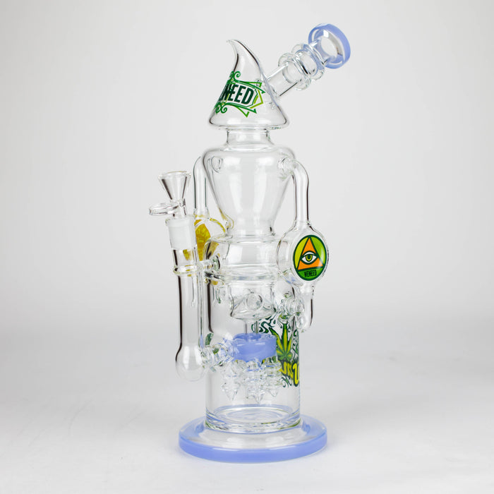 WENEED | 13.5" Halo Spire Glass Bong Glass Bong WENEED® Jade blue
