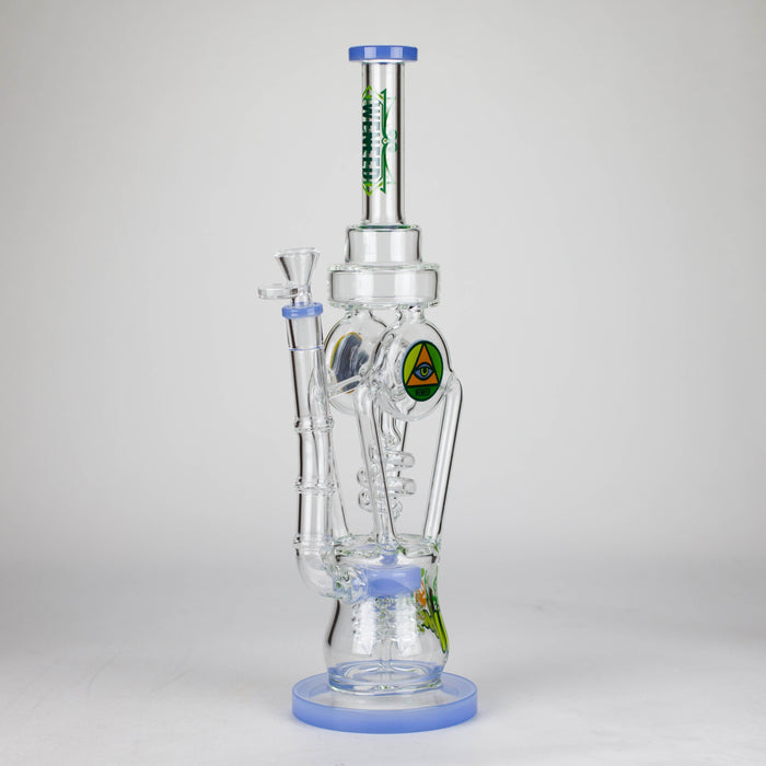 WENEED | 15" Infinity Tower Glass Bong Glass Bong WENEED® Jade Blue