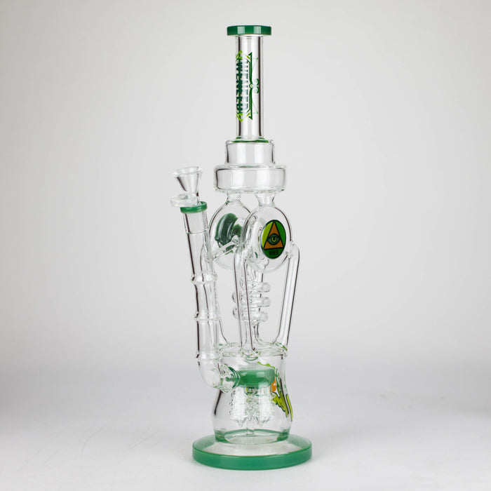 WENEED | 15" Infinity Tower Glass Bong Glass Bong WENEED® Green-a