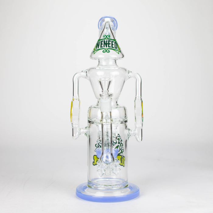 WENEED | 13.5" Halo Spire Glass Bong Glass Bong WENEED®