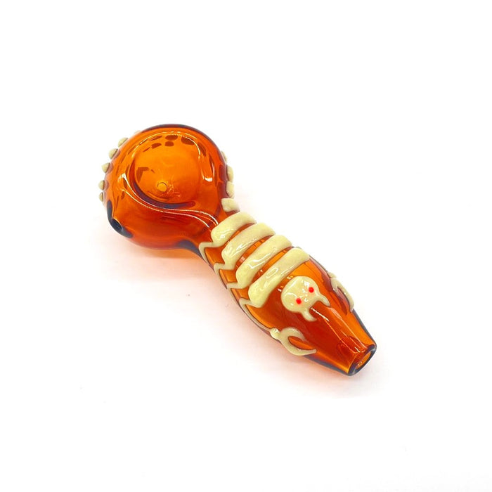 Scorpion Glow In The Dark Glass Smoking Spoon Hand Pipe Glass Pipe NIBO Distribution