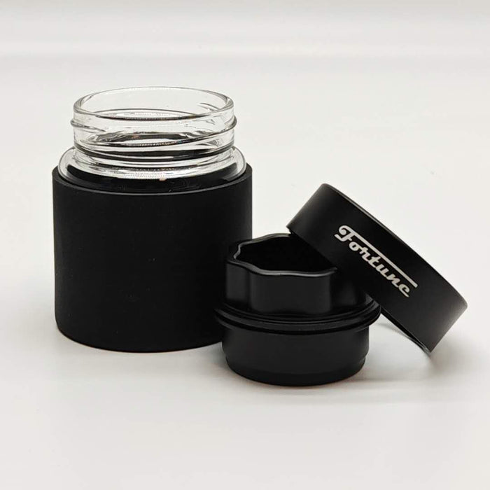 Fortune | 4 Parts Aluminum Grinder with Glass Jar Herb Saver Grinder Fortune