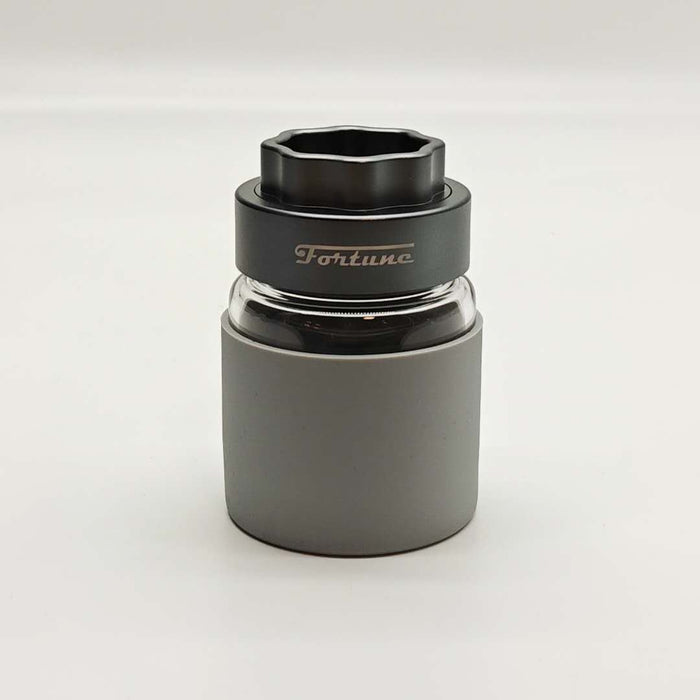 Fortune | 4 Parts Aluminum Grinder with Glass Jar Herb Saver Grinder Fortune Grey