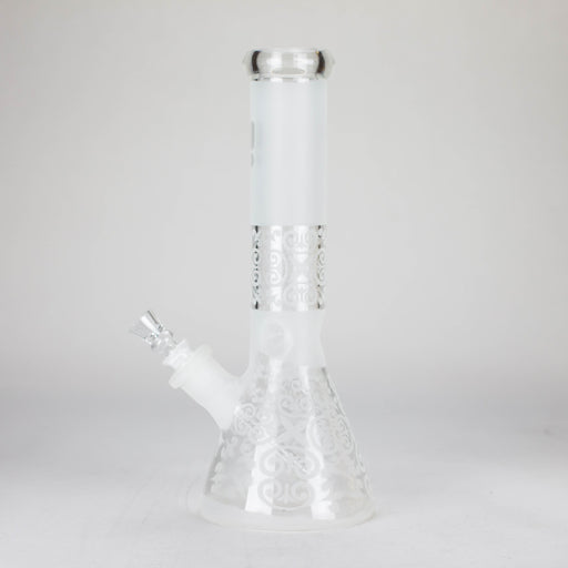 12" Frosted glass beaker water bong Glass Bong ONE