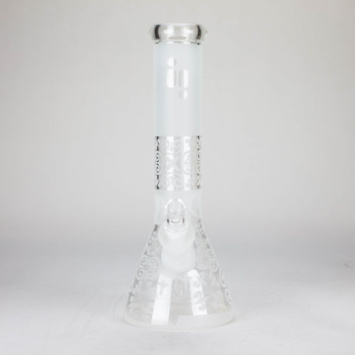 12" Frosted glass beaker water bong Glass Bong ONE