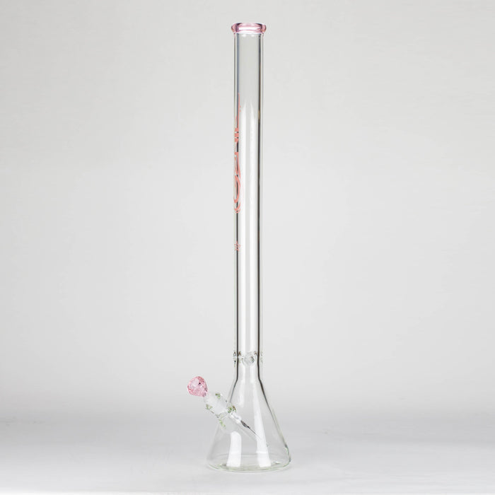 Genie | 30" 9mm glass beaker water bong Beaker Bong ONE Pink