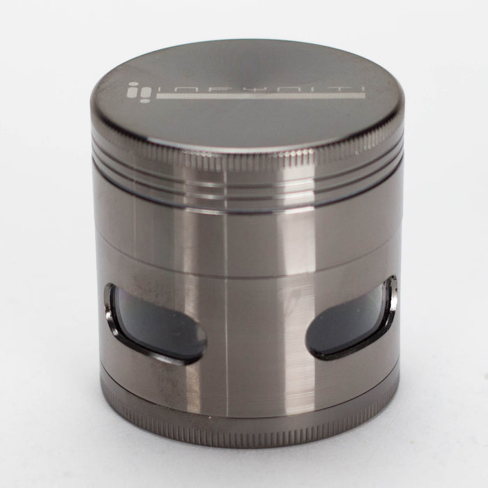Infyniti | 4 Parts grinder with side window [ GR1021 ] Regular Grinder ONE Gun Metal