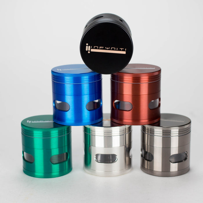 Infyniti | 4 Parts grinder with side window [ GR1021 ] Regular Grinder ONE
