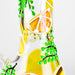 Z10" 3D Glass Bong With Orange Design Glass Bong 777 Smoke