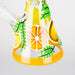 Z10" 3D Glass Bong With Orange Design Glass Bong 777 Smoke
