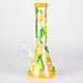 Z10" 3D Glass Bong With Orange Design Glass Bong 777 Smoke