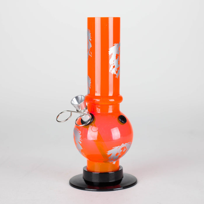 Acrylic 8" Water Pipe [PIP544] Acrylic Bong NIBO Distribution Red