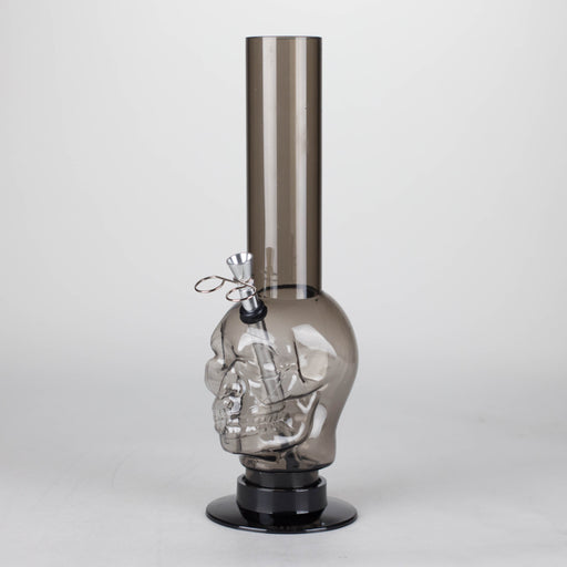 Acrylic 12" Water pipe Skull Shape [PIP275] Acrylic Bong NIBO Distribution Black