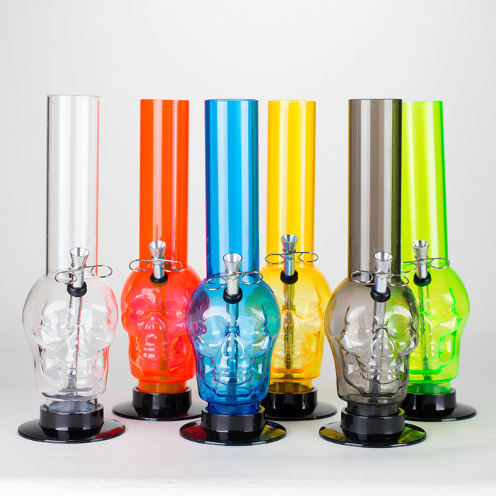 Acrylic 12" Water pipe Skull Shape [PIP275] Acrylic Bong NIBO Distribution