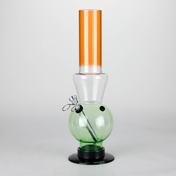 Acrylic 12" Water Pipe Mixed Color [PIP286] Acrylic Bong NIBO Distribution Green