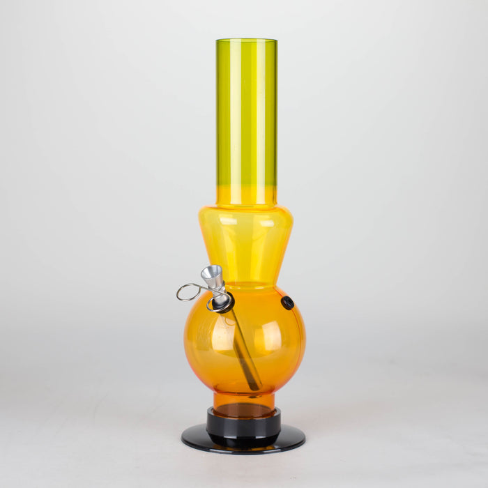 Acrylic 12" Water Pipe Mixed Color [PIP286] Acrylic Bong NIBO Distribution Orange