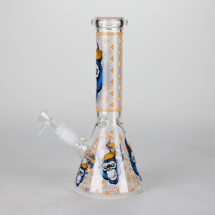 10" Gorilla Designs Glow In The Dark beaker bong In the Box [PIP302] Glass Bong NIBO Distribution