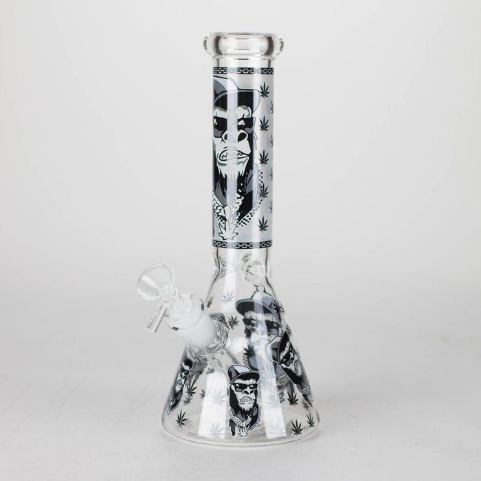 10" Gorilla Designs Glow In The Dark beaker bong In the Box [PIP302] Glass Bong NIBO Distribution Design 5