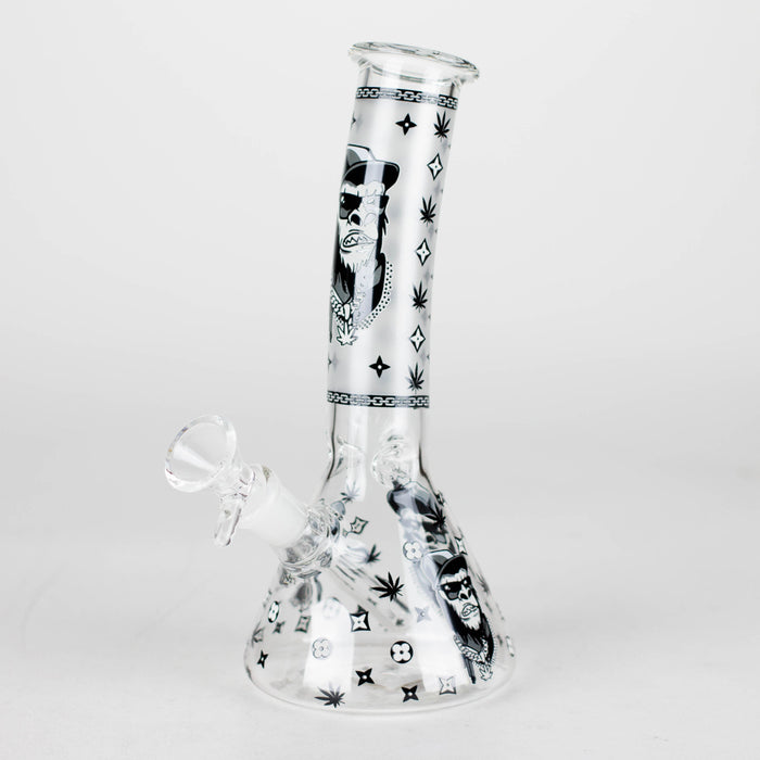 8.5" Gorilla Designs Glow In The Dark beaker bong In the Box [PIP301] Glass Bong NIBO Distribution Design 4